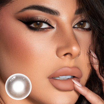 Yara Flowing Coffee Brown Coloured Contact Lenses